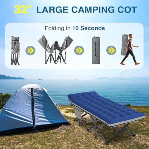 Camping Cot with Mattress Z623