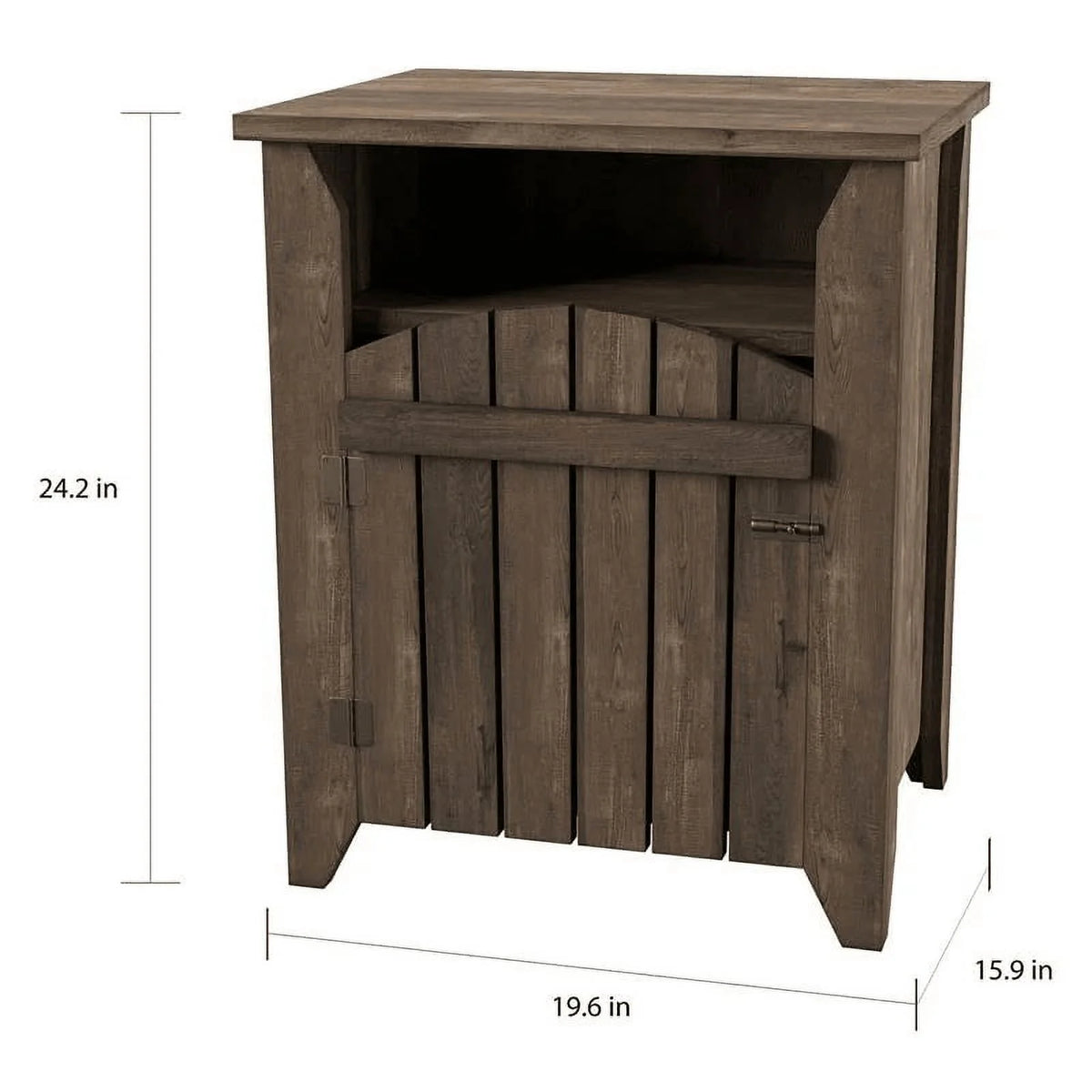 Oak Wood Storage Coffee Table and End Table Set B958