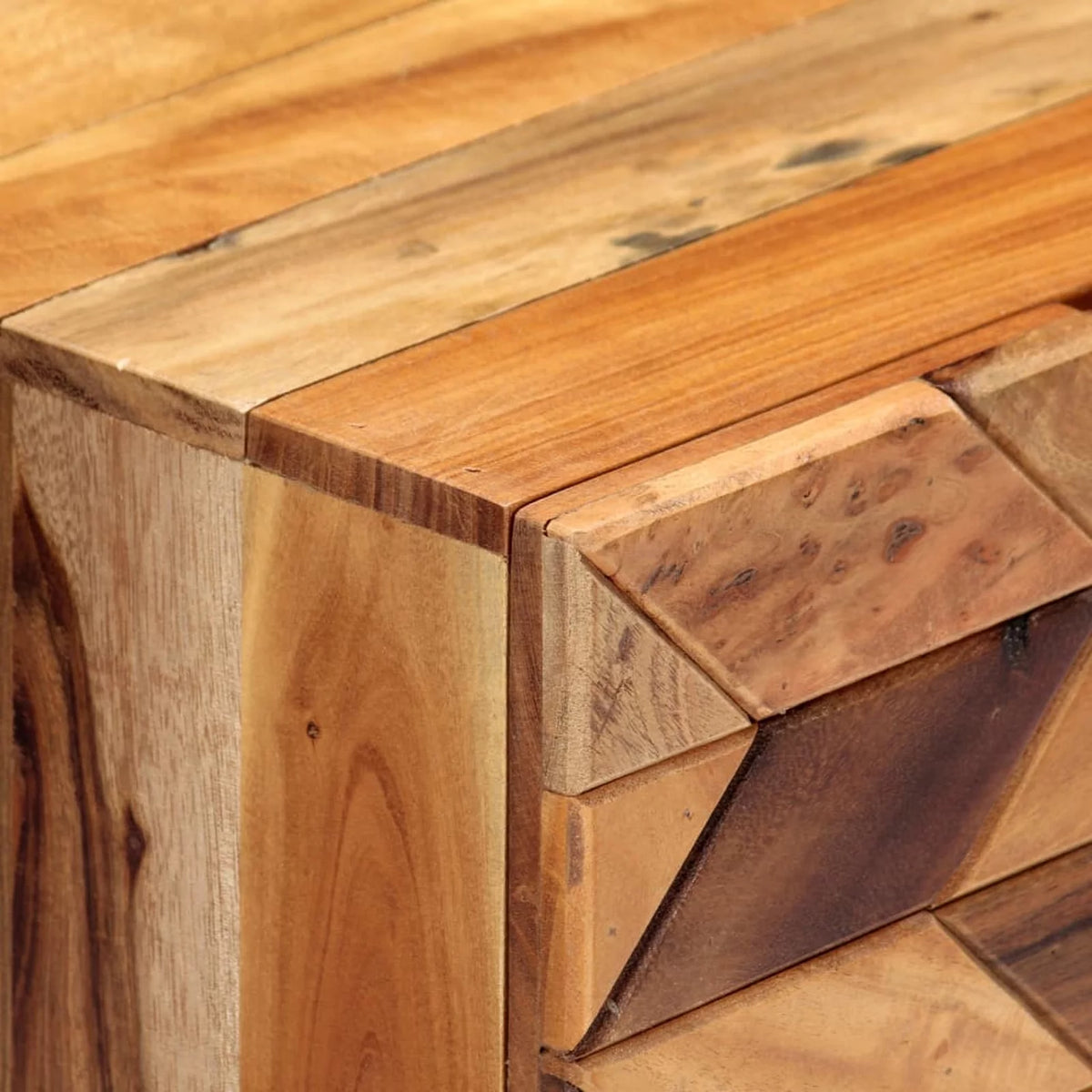 Solid Reclaimed Wood Bedside Cabinet A50063