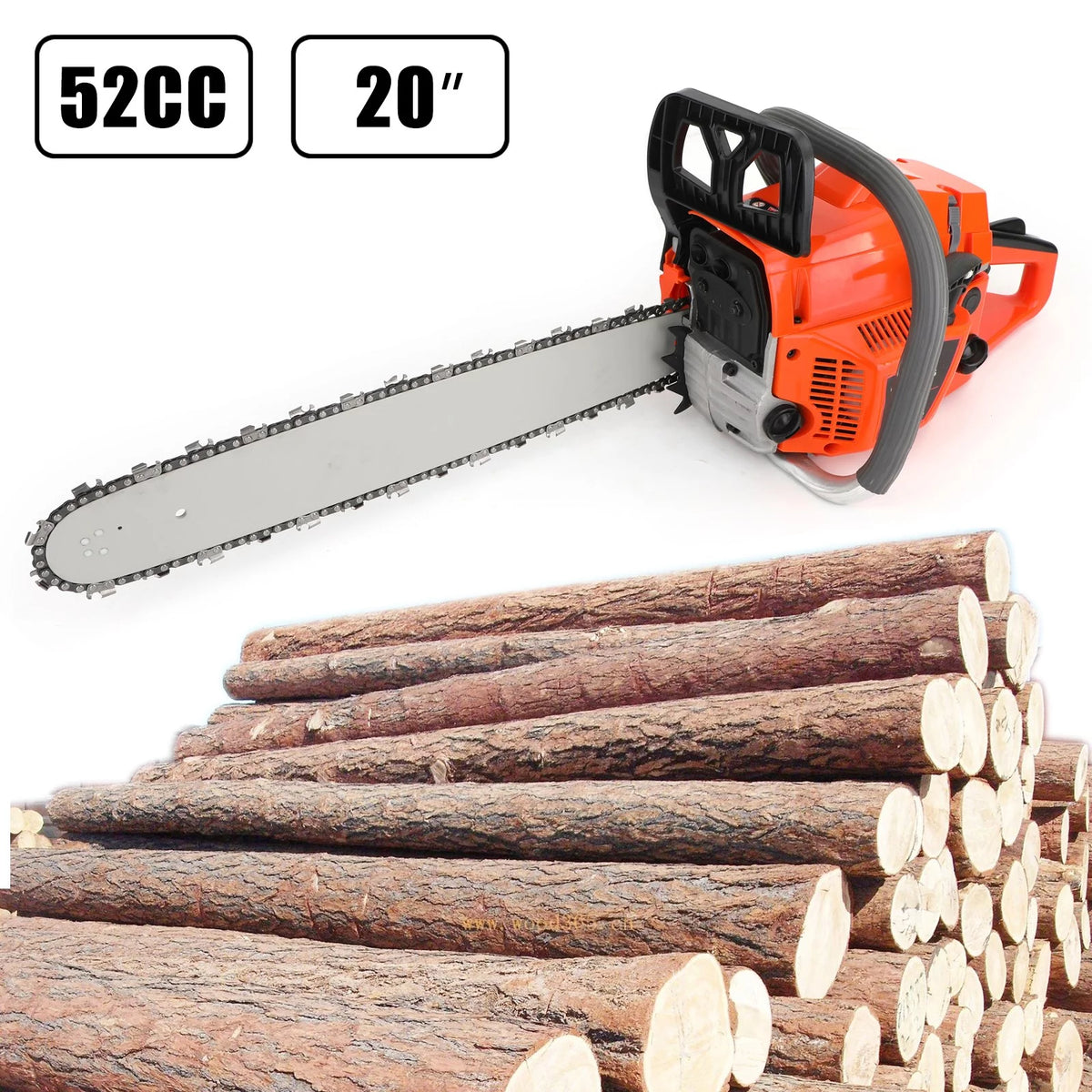 Gasoline Chainsaw with 22 in. Bar 52CC 2-Cycle D144