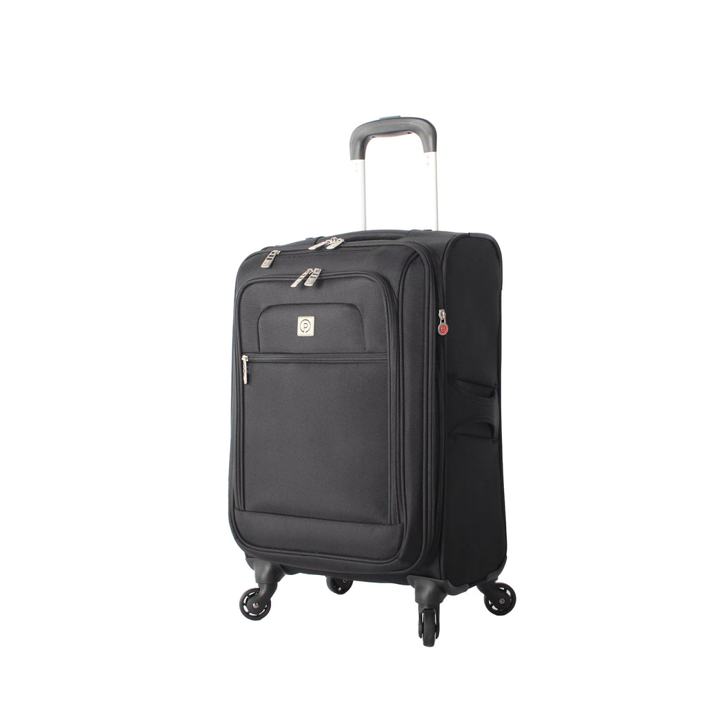 Soft Side 20” Expandable Carry-on Luggage, Black G15607