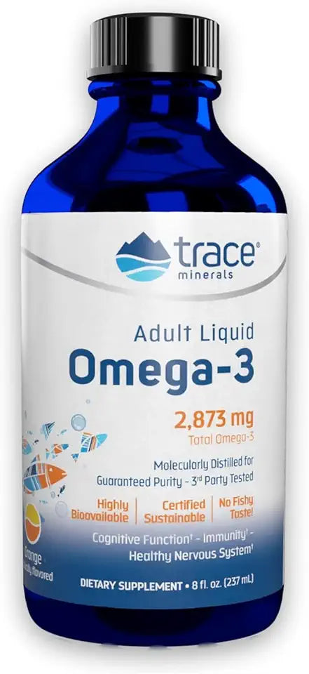 Omega-3 Liquid Supplement with DHA & EPA, Orange, 8 fl oz G23642
