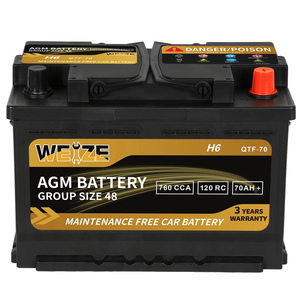 12v 70ah H6 Automotive Battery P97711