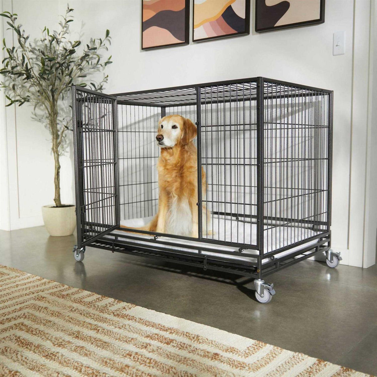 Heavy Duty Steel Dog Crate K25260