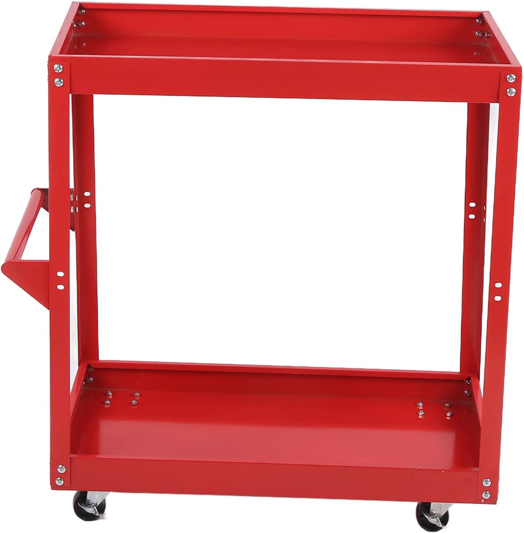 Utility Cart 2-Tray Rolling Storage Trolley X17657
