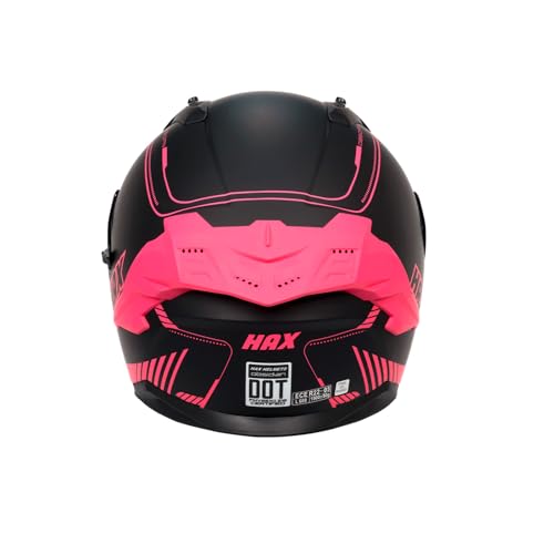 Matte Pink Full Face Dual Visor Motorcycle Helmet Y7789