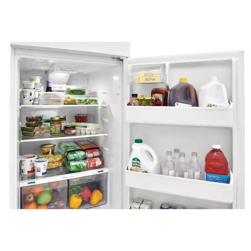 White 17.6 cu. ft. Top Freezer Refrigerator B1836