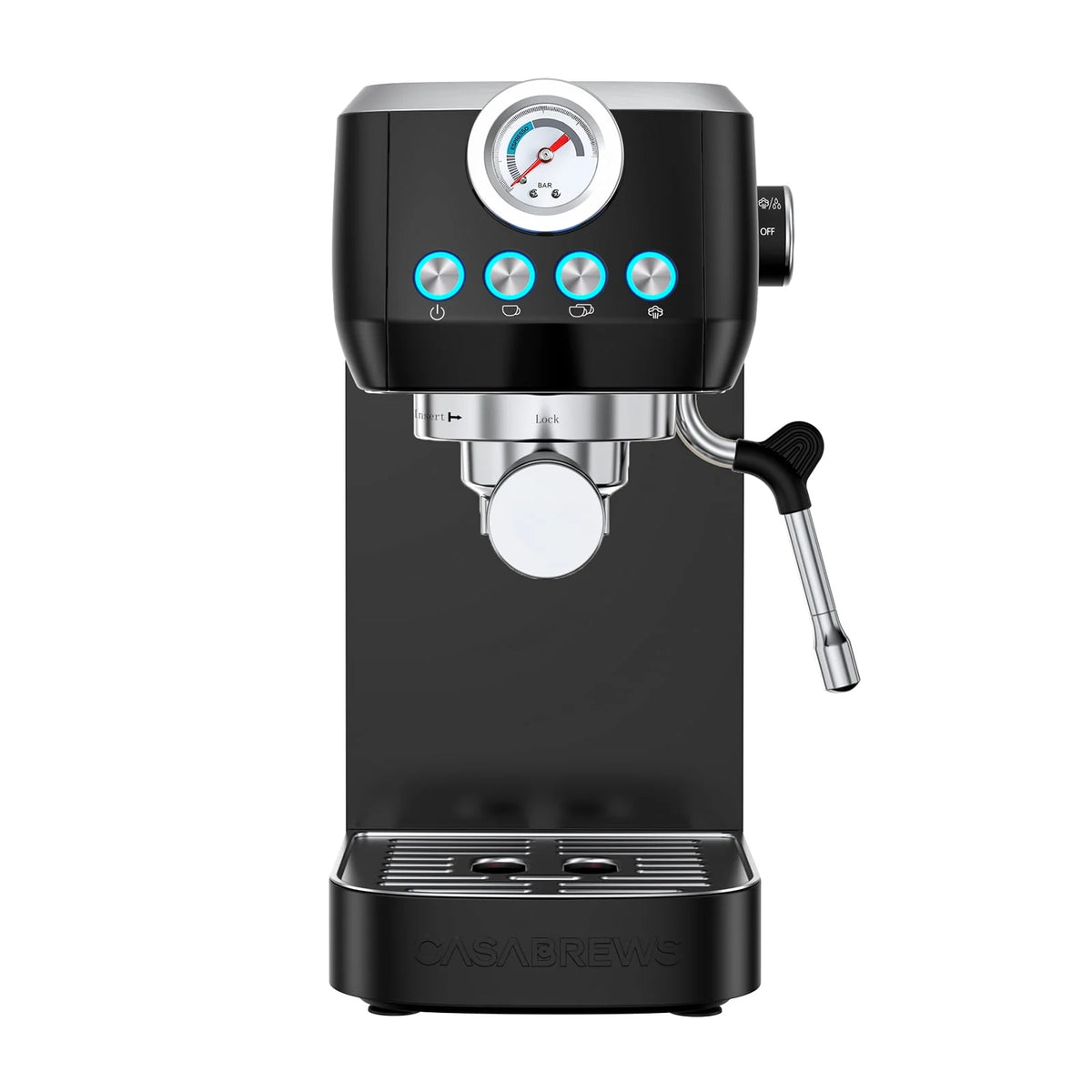 20 Bar Espresso Machine with Steam Wand, 49 oz Water Tank W848578