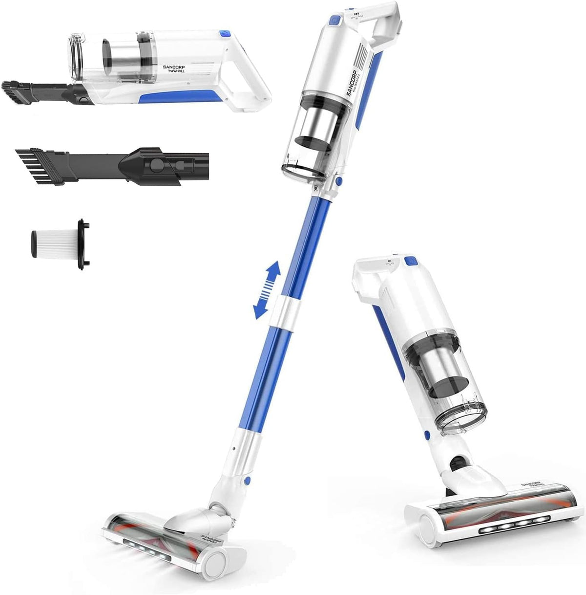 Cordless Stick Vacuum Cleaner 22Kpa 280W 4 in 1 Lightweight Handheld B318