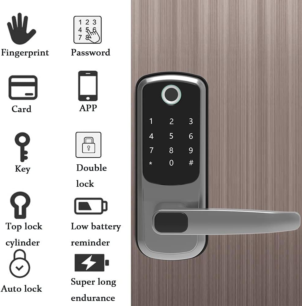 5-in-1 Smart Door Lock with Reversible Handle T840
