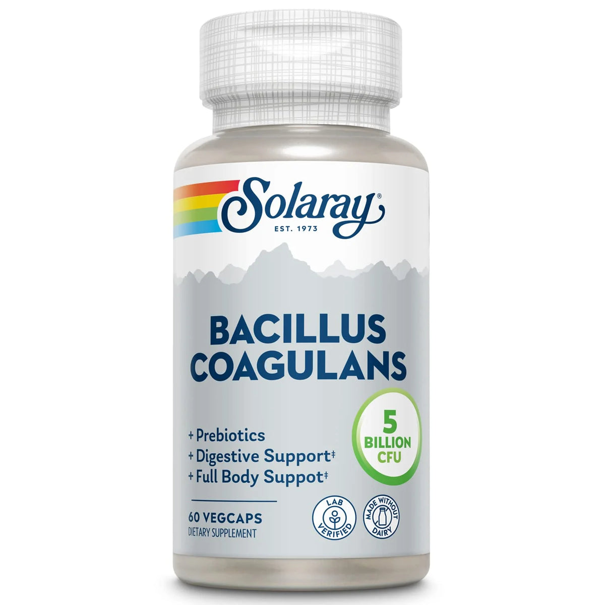 Bacillus Coagulans Probiotic 5 Bill. CFUs 60 VegCaps F4341