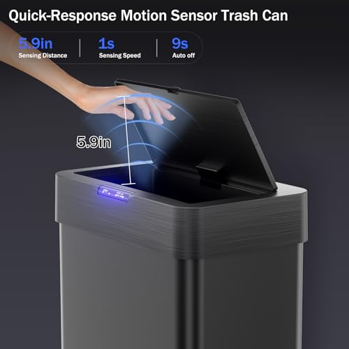 16 Gallon Motion Sensor Trash Can K116257