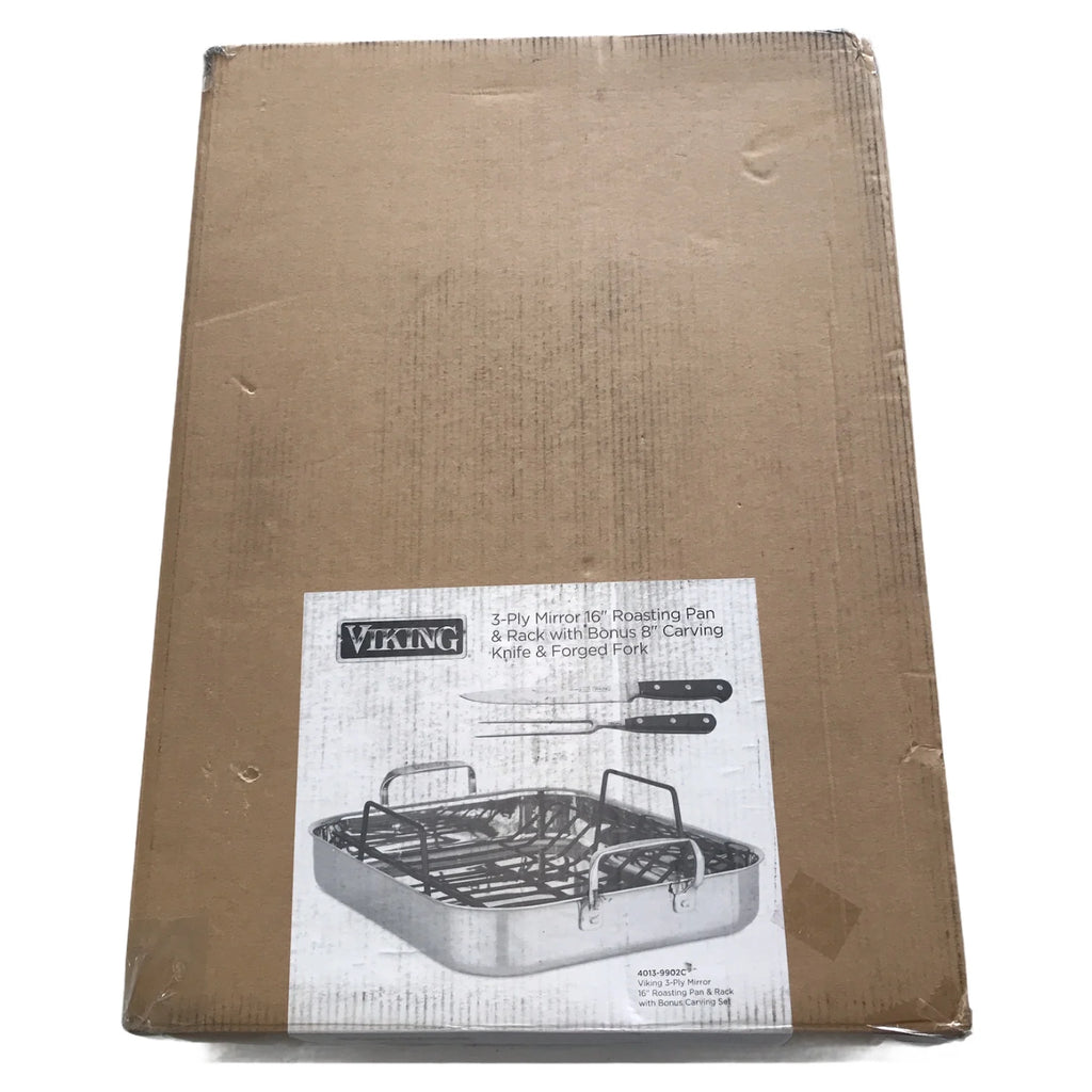 3-Ply Roasting Pan with Rack & Carving Set W779