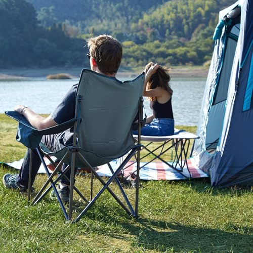 Oversized Heavy Duty Folding Camping Chair with Cup Holder W7331