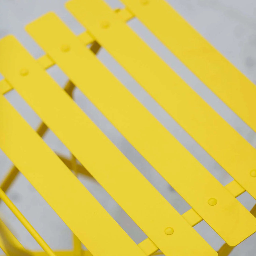 Yellow 3 Piece Bistro Folding Furniture Set Q514