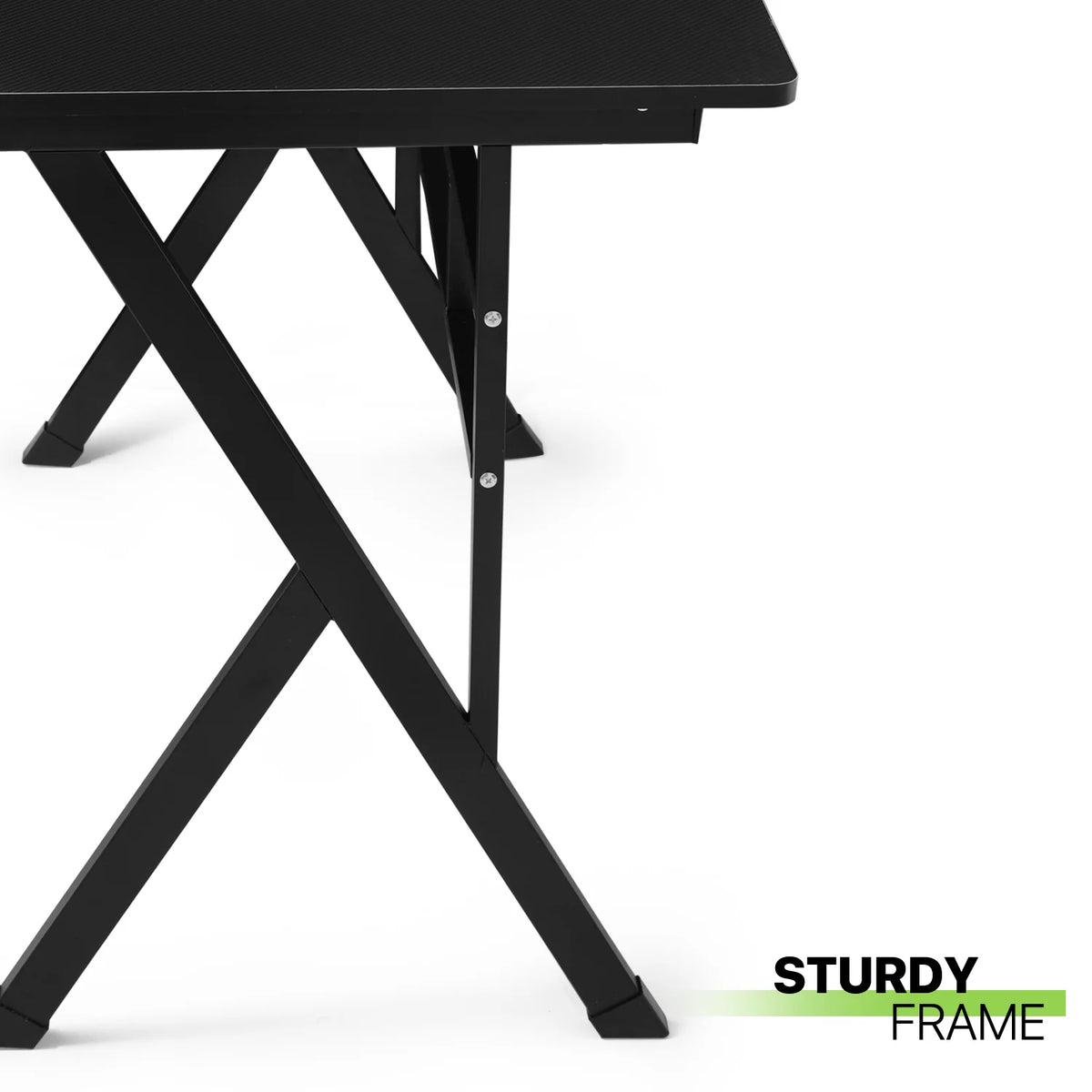 Black Portable Computer Desk with Host Rack Z27184
