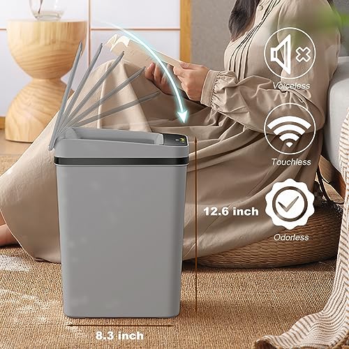 2.5 Gallon Touchless Sensor Bathroom Trash Can T623288