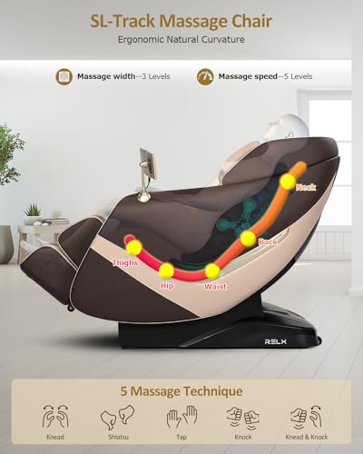 Beige Full Body Zero Gravity Shiatsu Massage Chair W321