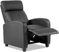 Black Faux Leather Recliner Chair S548022