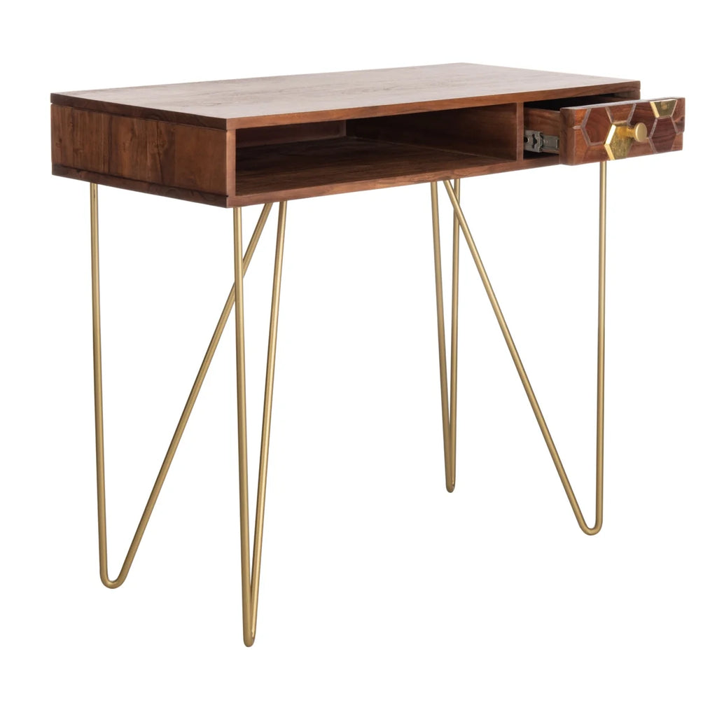 Mid-Century Writing Desk with Drawer X306