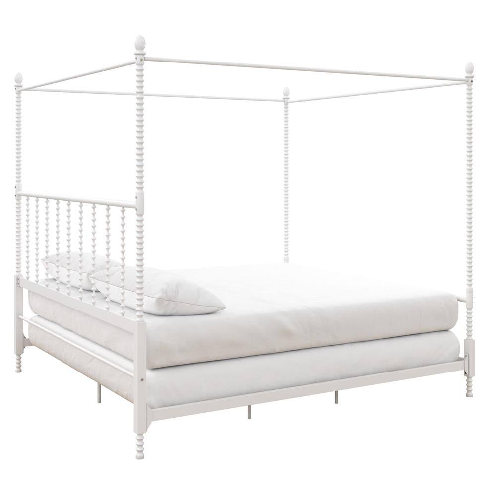 Black Full Metal Canopy Bed D348458