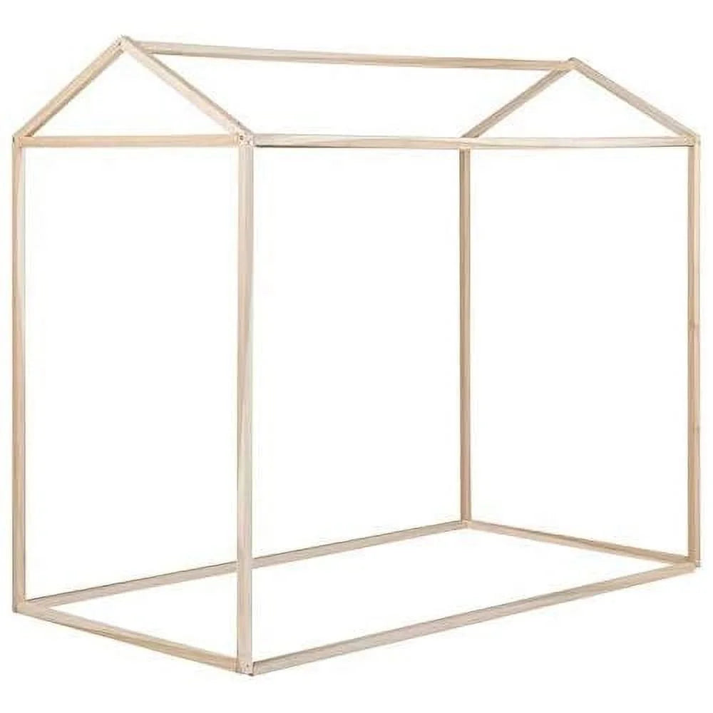 Solid Wood Canopy Platform Bed Frame D3768