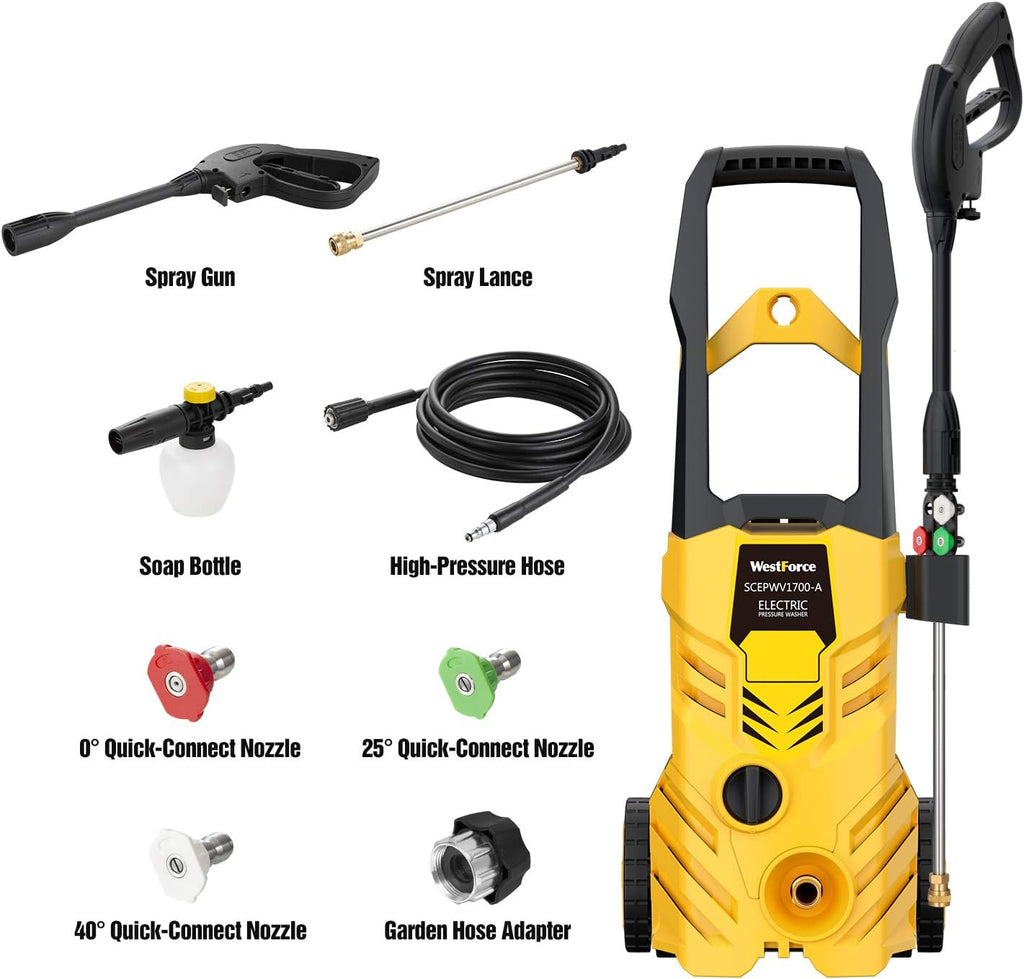 2800 PSI Electric Pressure Washer with Interchangeable Nozzles I389336