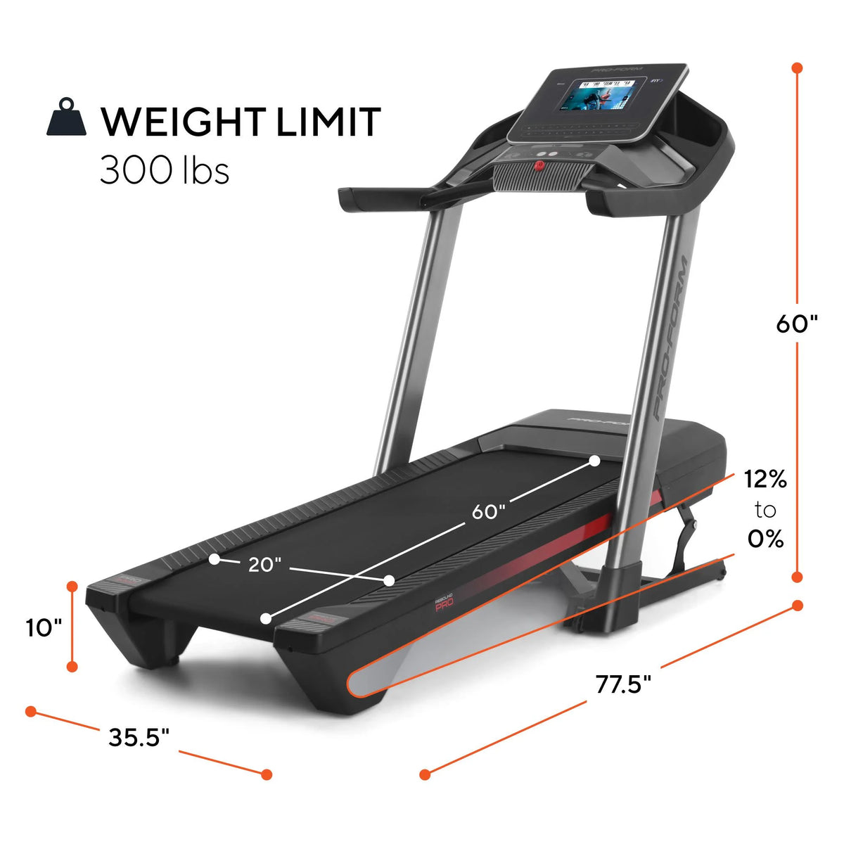 Treadmill with 10” Touchscreen O599