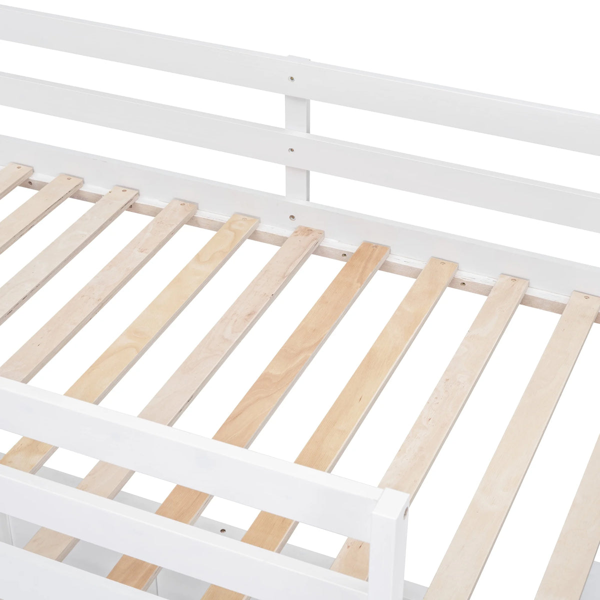 Twin Over Full Bunk Bed with Desk and Storage Drawers K91782