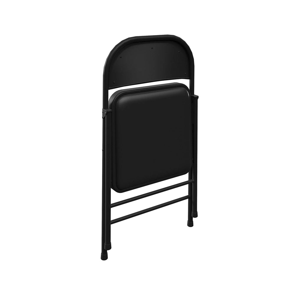 Black Vinyl Folding Chair 4-Pack M548