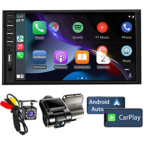 Double Din 7 inch Touchscreen Car Stereo with Backup Camera H1279