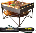 Portable Pop-Up Fire Pit and BBQ Grill with Carrying Bags L940