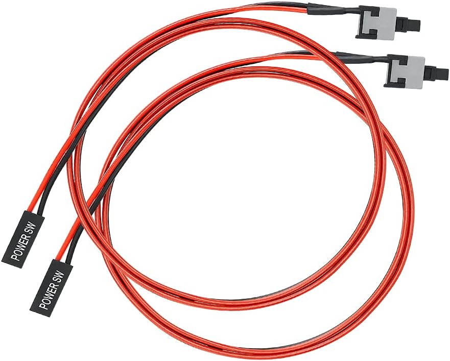 2 Pin PC Power Switch Cable 55CM Pack of 2 G11855