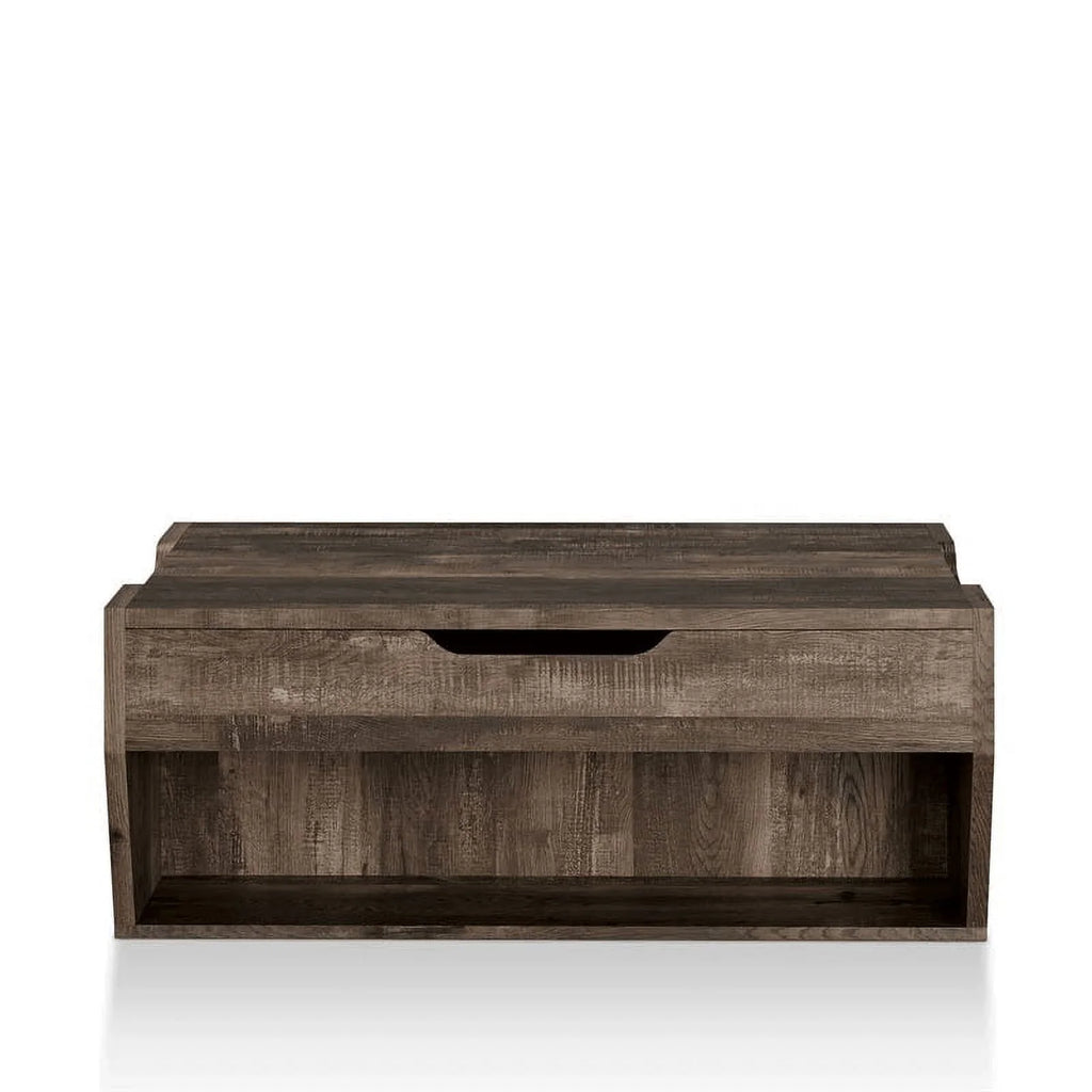 Oak Wood Storage Coffee Table and End Table Set B958