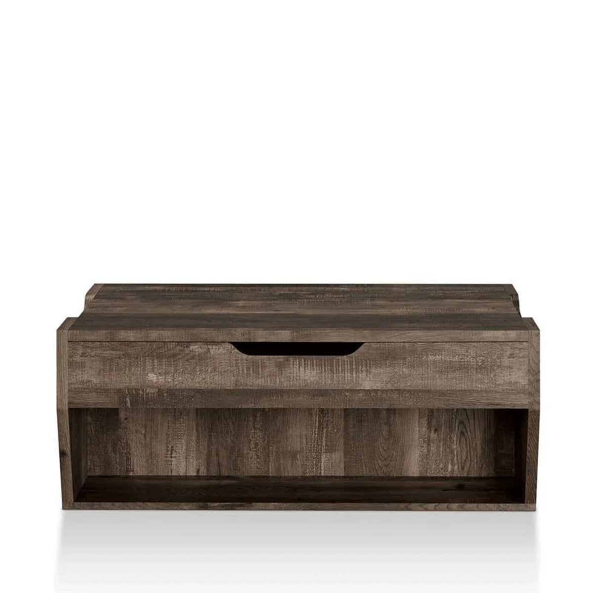 Oak Wood Storage Coffee Table and End Table Set B958