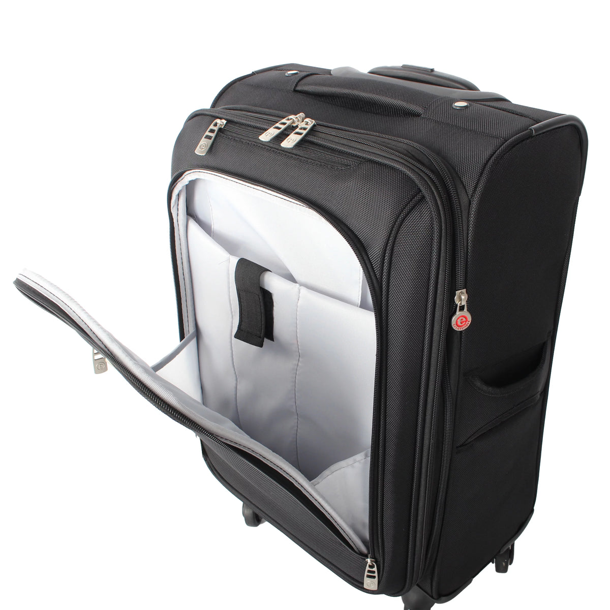 Soft Side 20” Expandable Carry-on Luggage, Black G15607