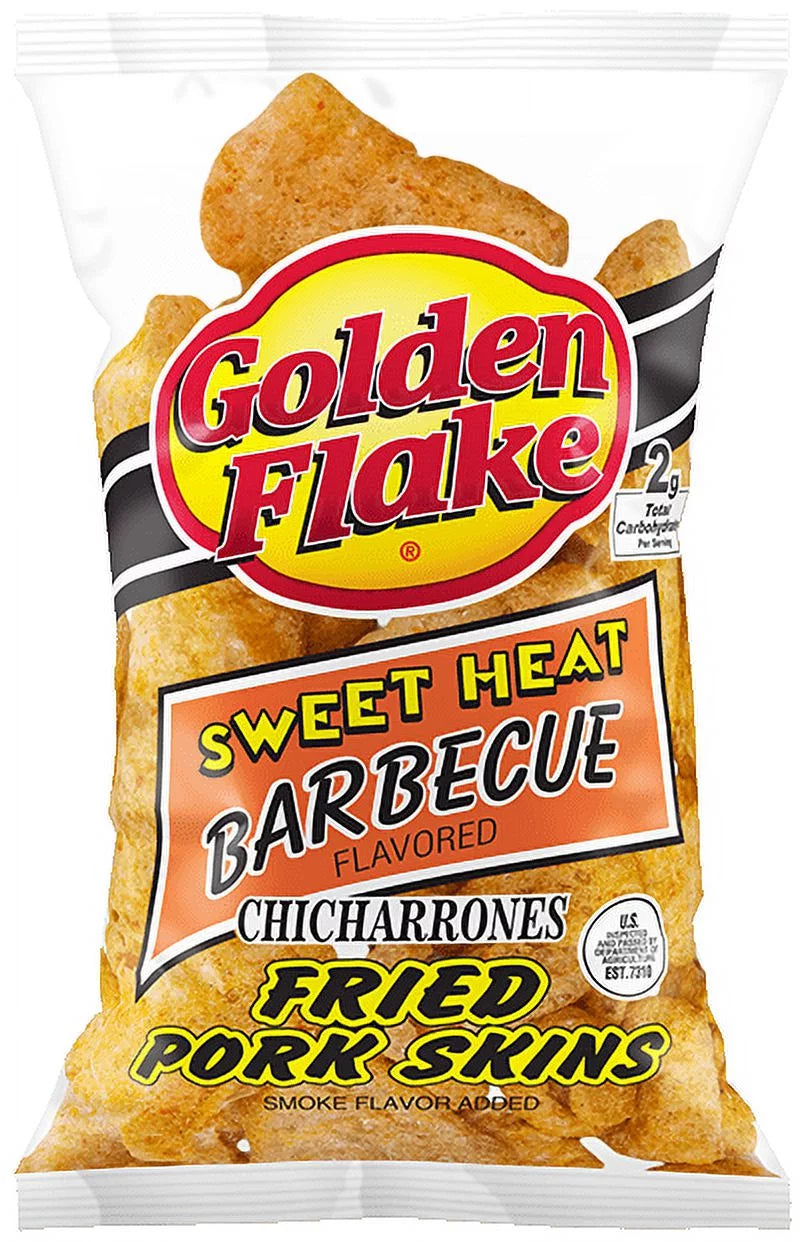 Sweet Heat Barbecue Flavored Fried Pork Skins 3 oz. Bag (3 Bags) I317620