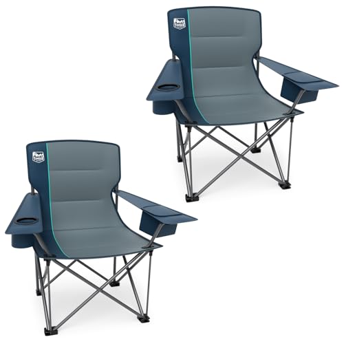 Oversized Heavy Duty Folding Camping Chair with Cup Holder W7331