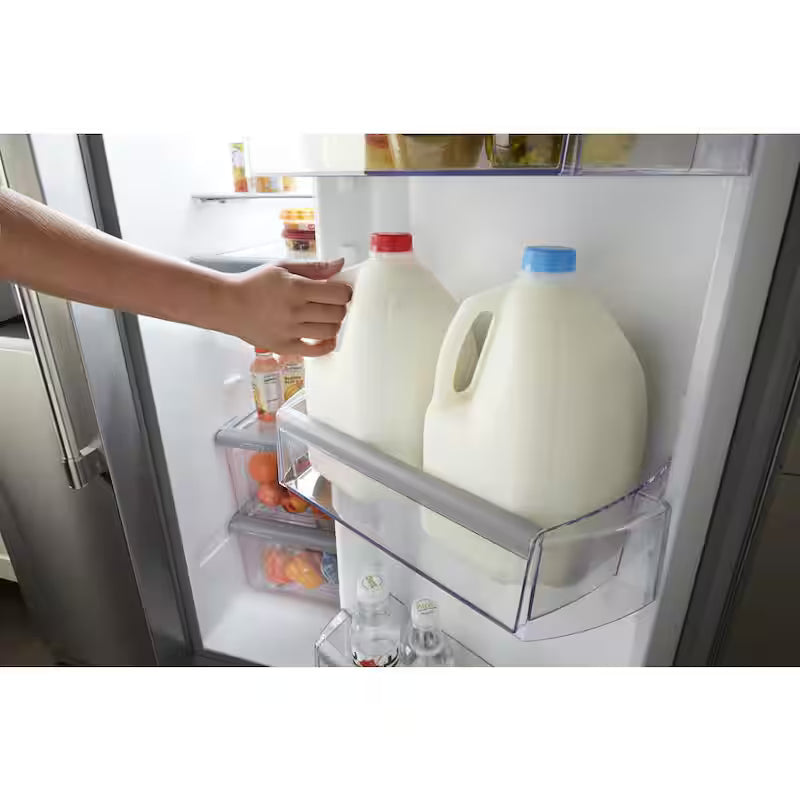 21 cu. ft. Side by Side Refrigerator Stainless Steel Counter Depth Q125422