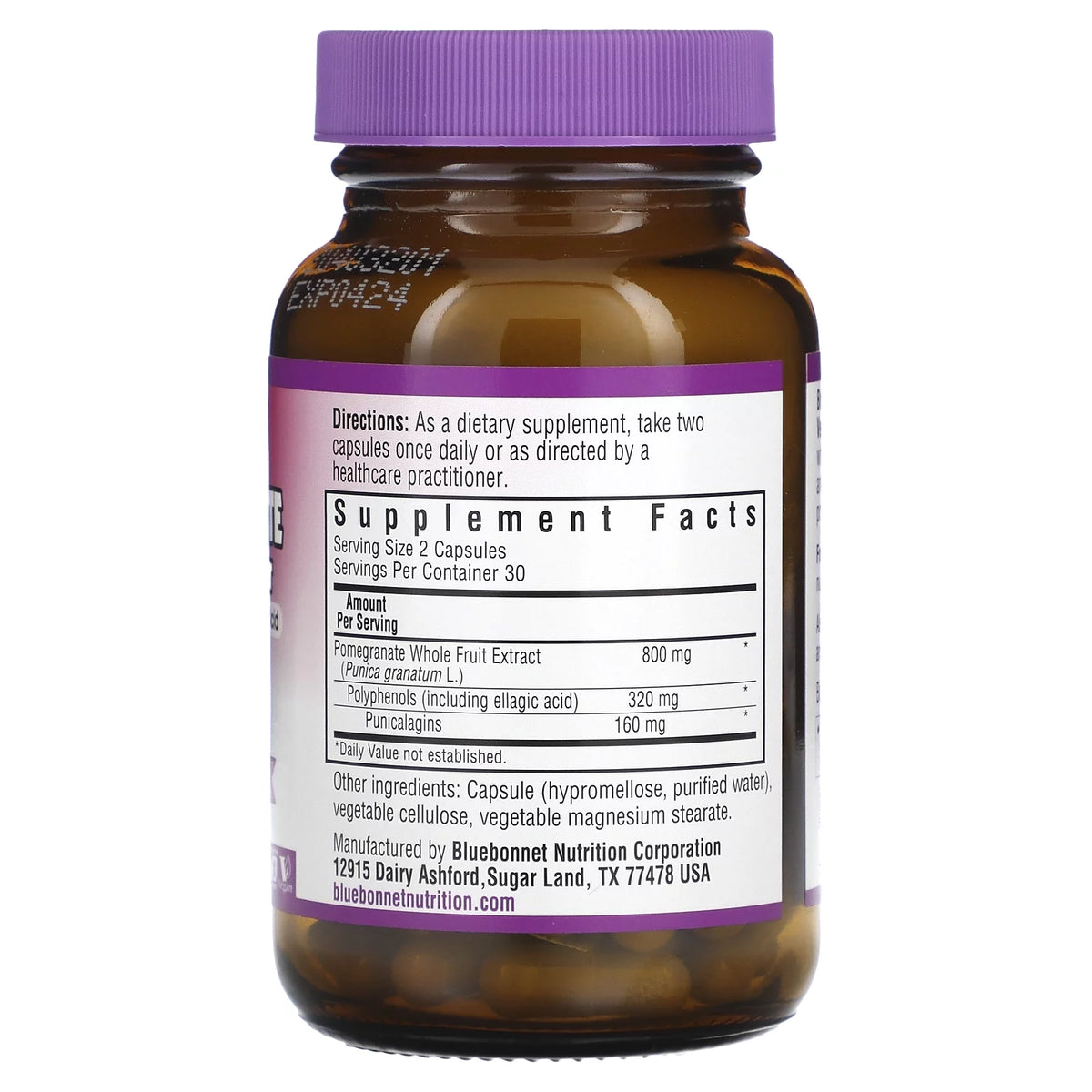 Pomegranate Whole Fruit Extract 60 Vegetable Capsules X952324