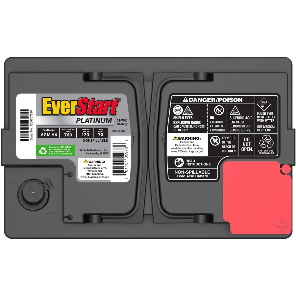 AGM Automotive Battery Group H6 12 Volt 760 CCA G454350