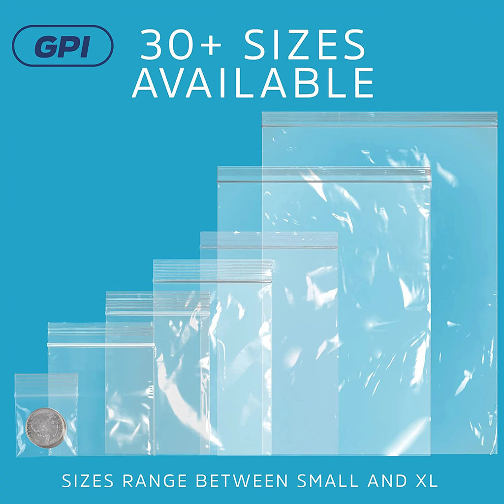 6” x 8” 2 Mil Clear Resealable Ziplock Bags 1000-Pack I721