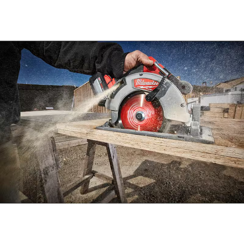 18V Lithium-Ion Brushless Cordless 7-1/4 in. Circular Saw Kit with Grinder C430