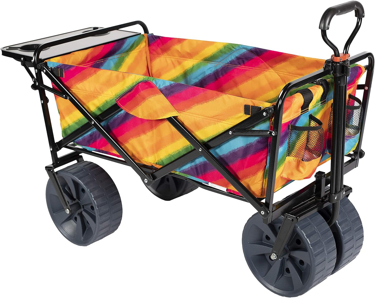 Collapsible Outdoor Folding Wagon with Side Table R310