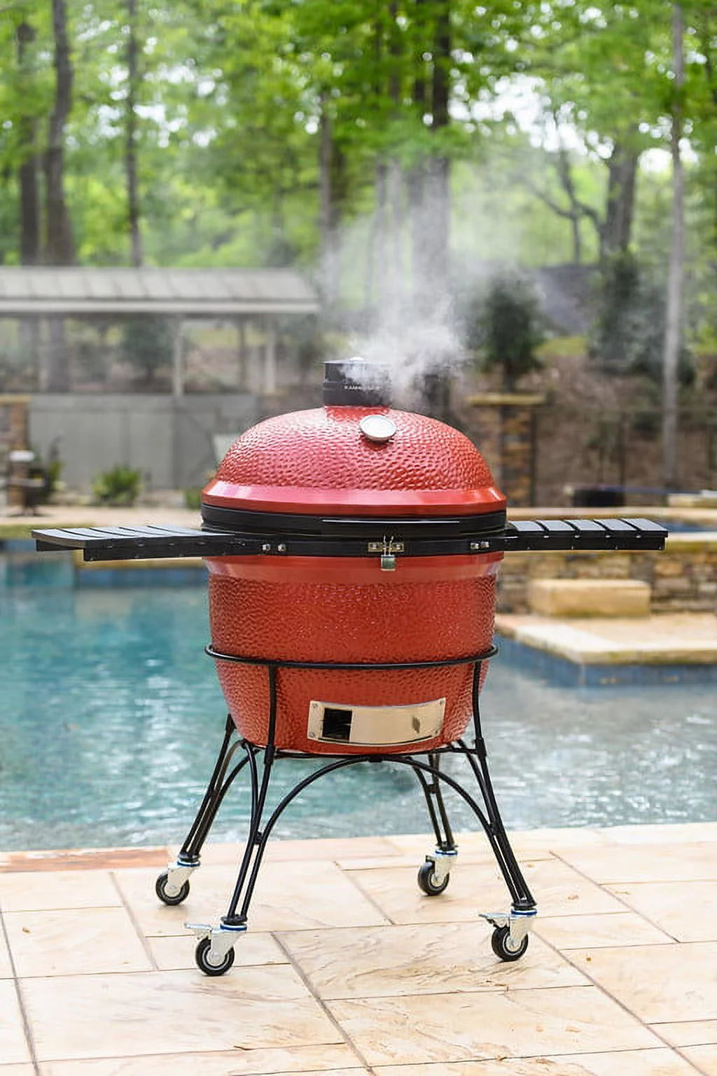 24 in. Charcoal Grill with Cart R428