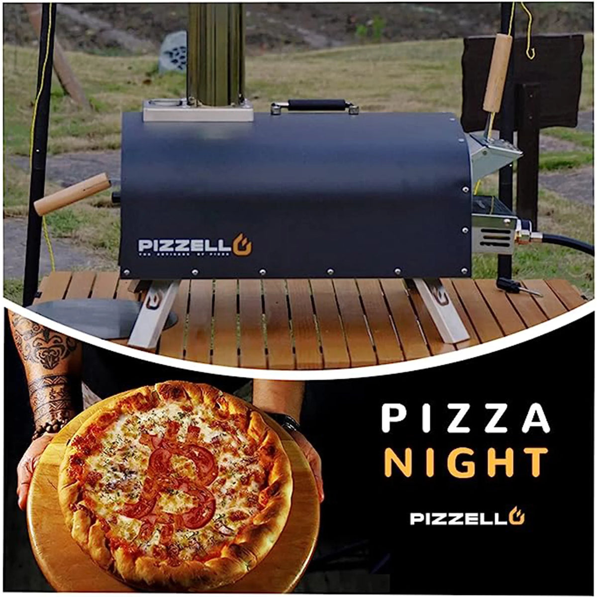12 Outdoor Wood Fired Pizza Oven with Pizza Stone L414