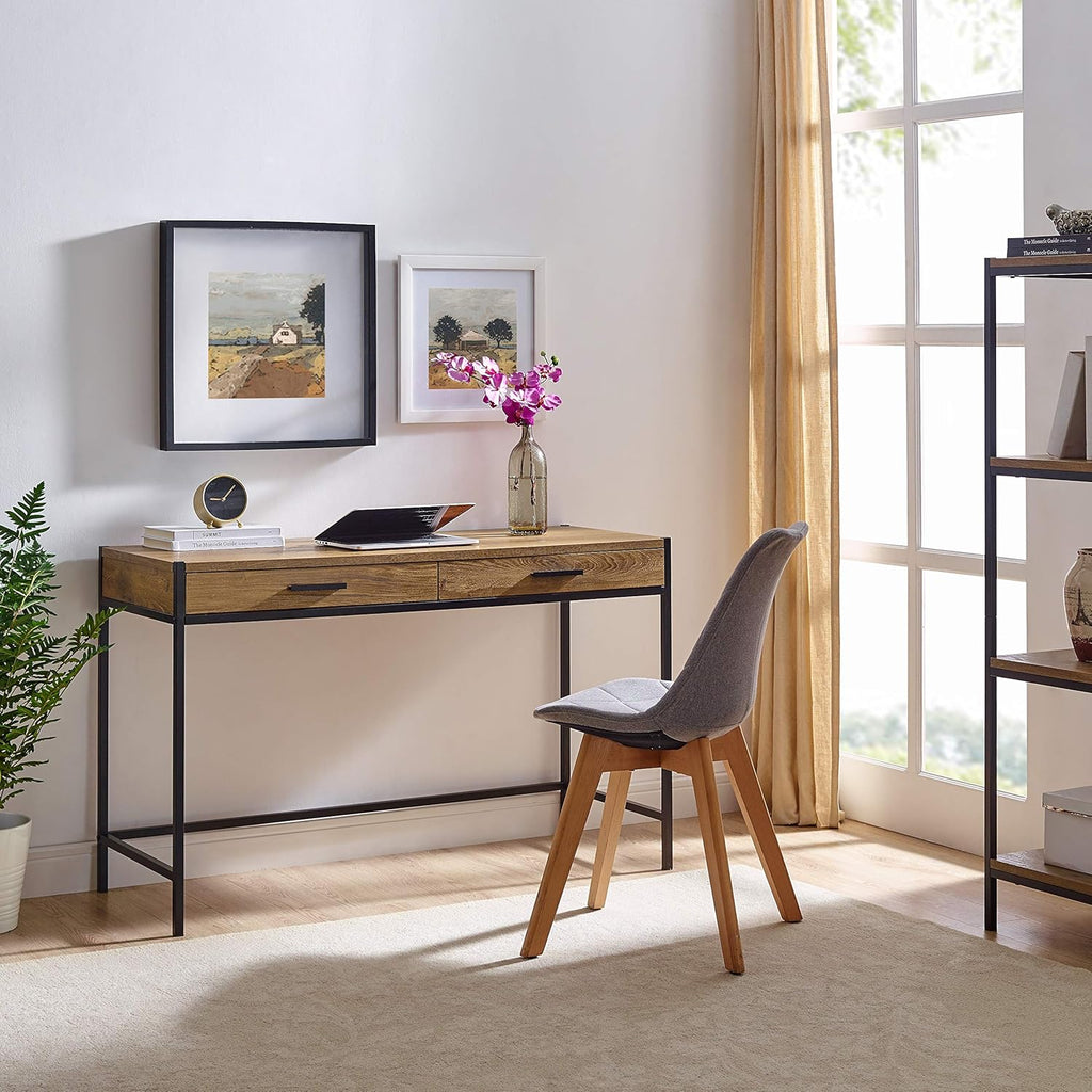 Brown Mahogany Writing Desk with 2 Drawers K89638