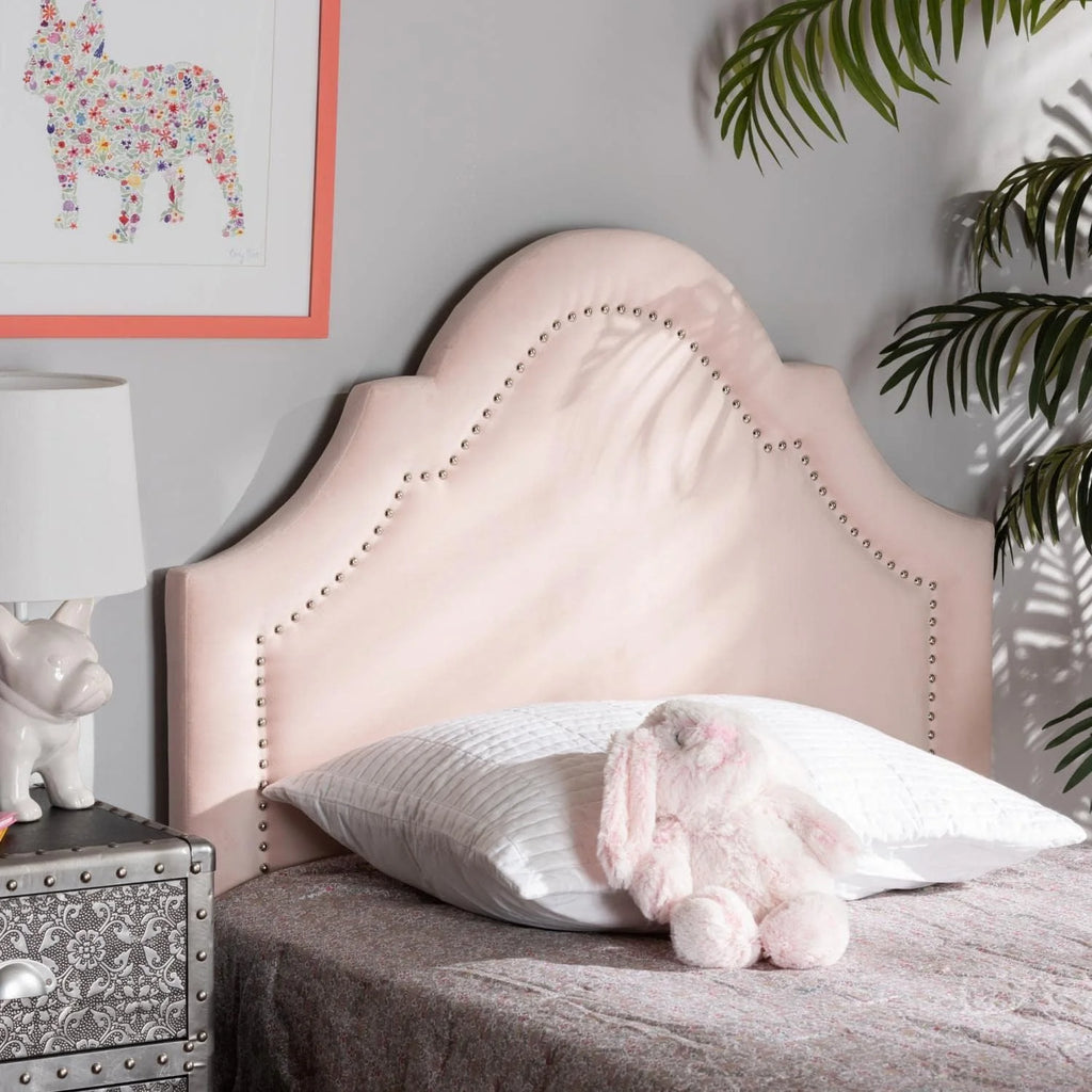 Light Velvet Upholstered Headboard G108895