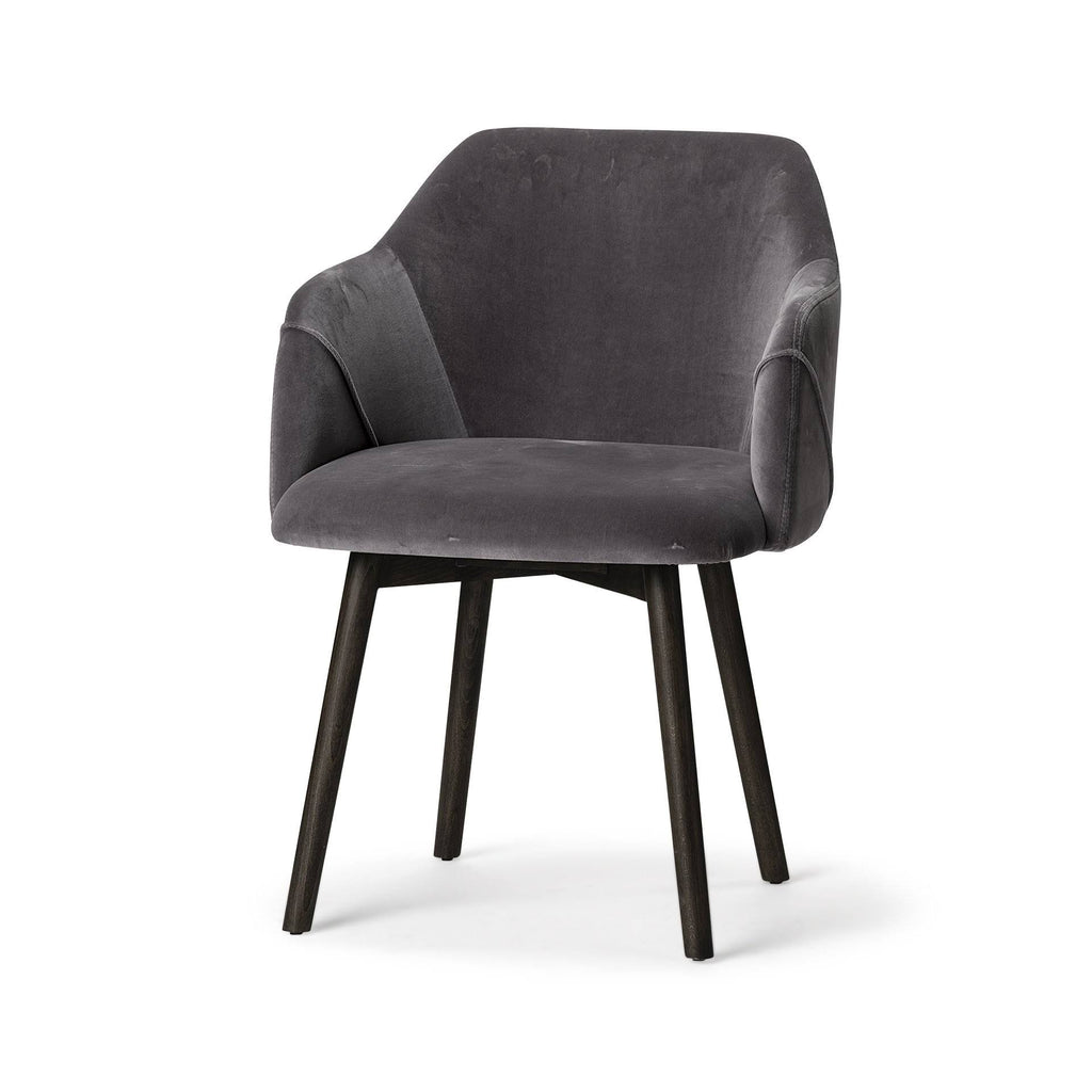 Grey Velvet Dining Chair G45284