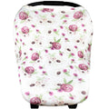Baby Car Seat Cover Canopy and Nursing Cover Multi-Use Stretchy 5 in 1 Violet B856793